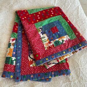Vintage Children’s Multicolor Patchwork Quilt